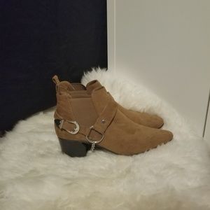 Brown Booties with Chain